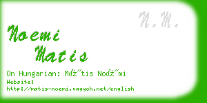 noemi matis business card